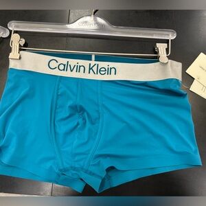 Calvin Klein Microfiber low rise  Trunk - stretch breathable light green blue